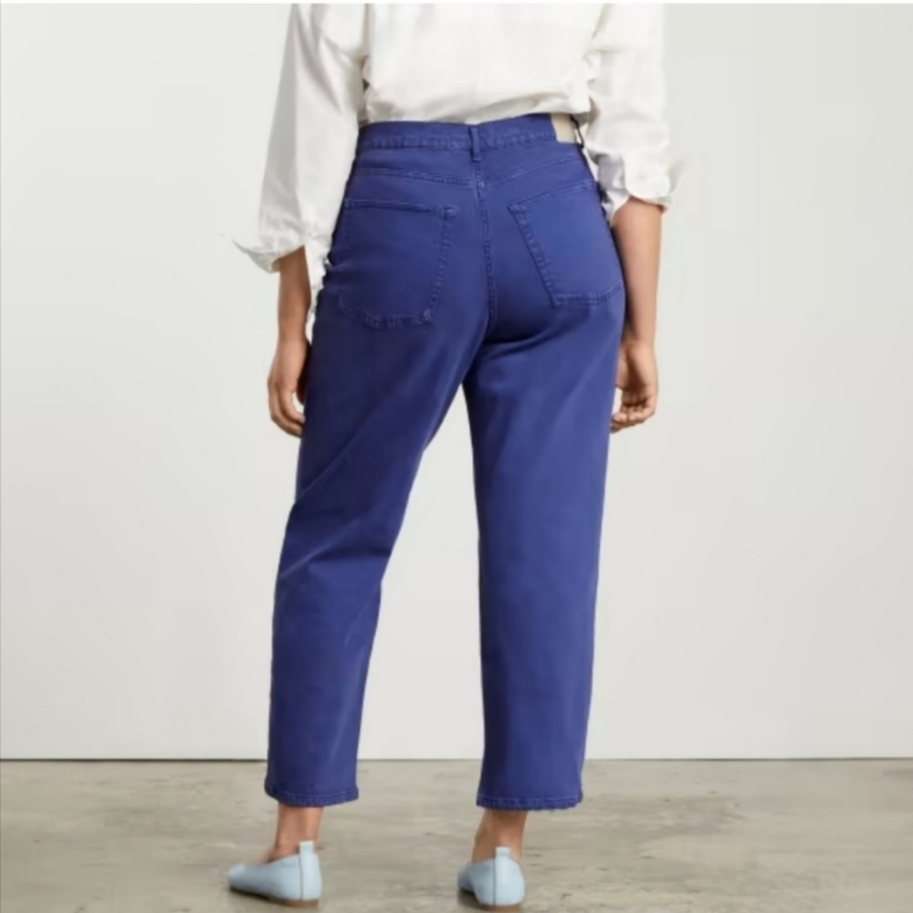 Everlane The Way High Rise Jeans Women's Straight Leg Cropped Ankle Cotton Sz 24 - Picture 2 of 9